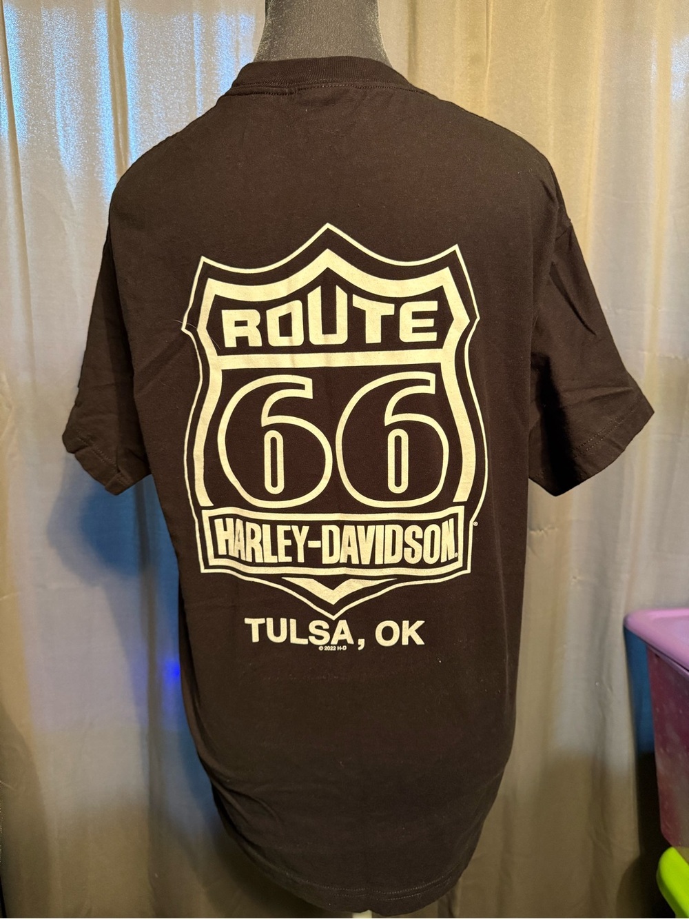 Harley-Davidson  Black Graphic Tee - Route 66 - Picture 4 of 5